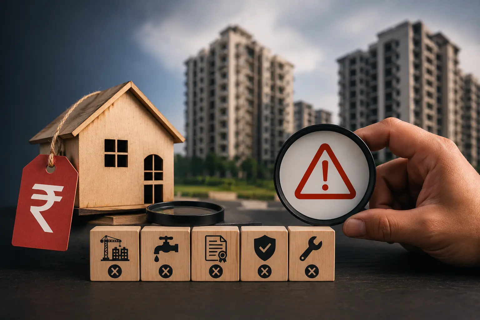 Affordable property buying risks in Bhiwandi including hidden costs, poor construction quality and legal verification issues