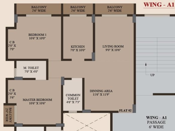 Baug-E-Suraiyya-2BHK-layout