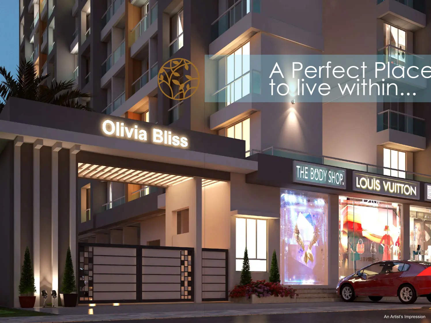 Oliiva Bliss Kalher Bhiwandi entrance Olivia Bliss Kalher New Thane project Entrance