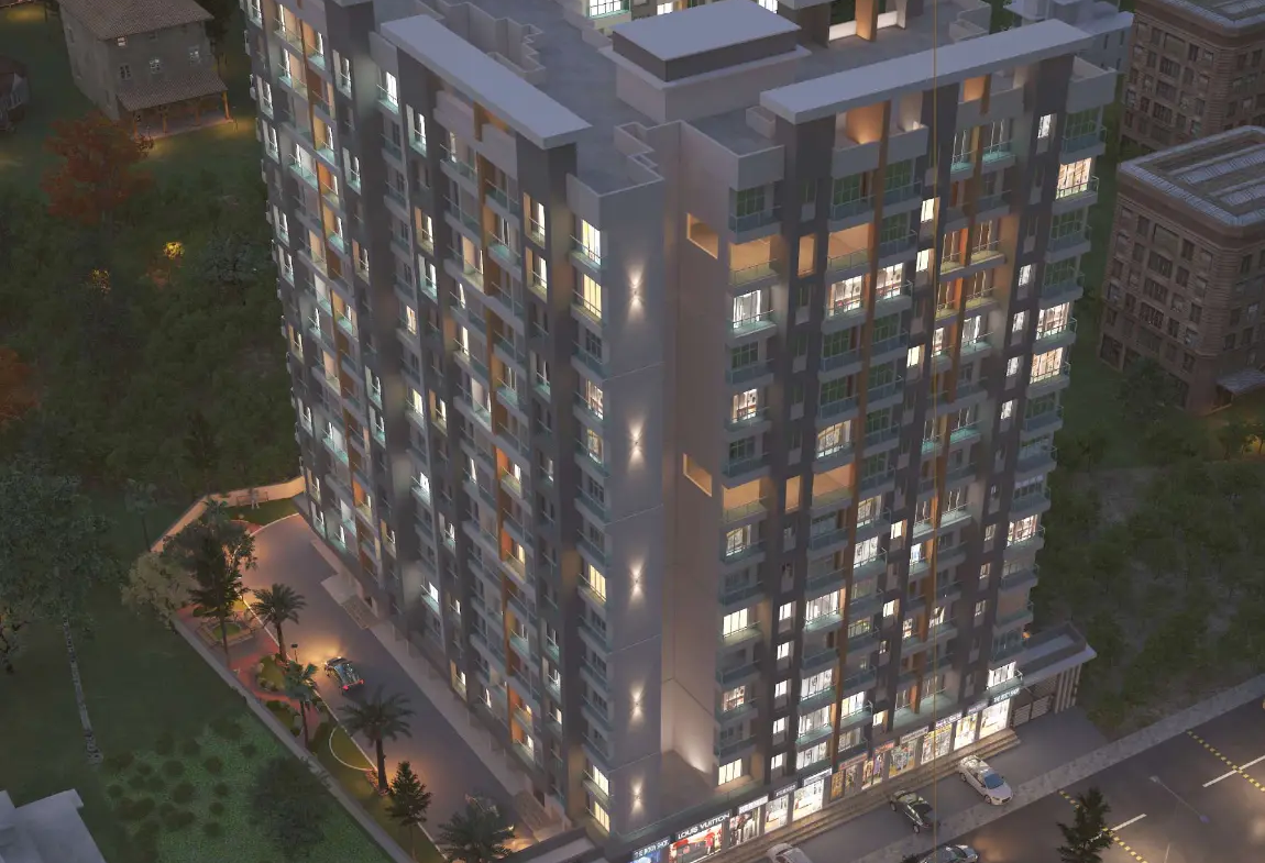 Olivia Bliss Kalher New Thane project elevation building view night