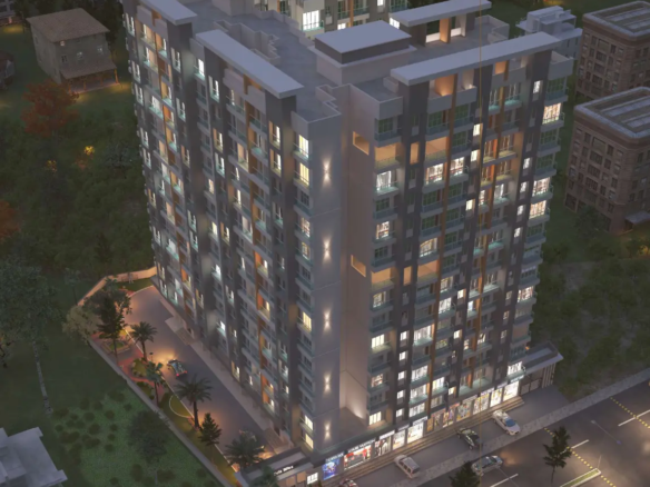 Olivia Bliss Kalher New Thane project elevation building view night