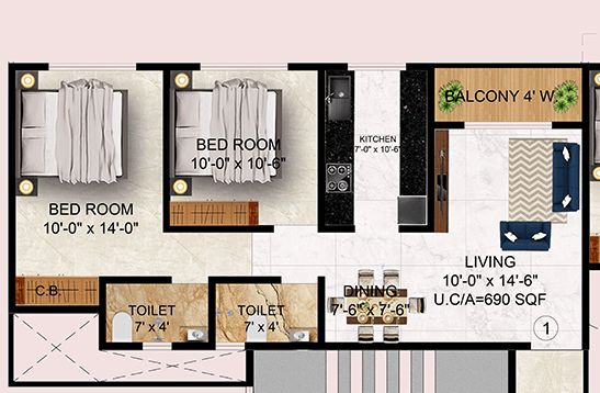 2BHK flat price Siyara Avenue Bhiwandi