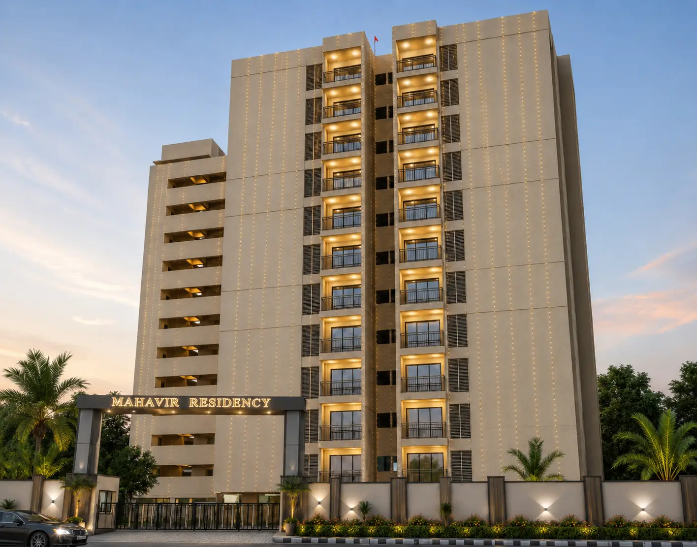 Mahavir Residency premium 2 and 3 BHK apartments in Bhiwandi
