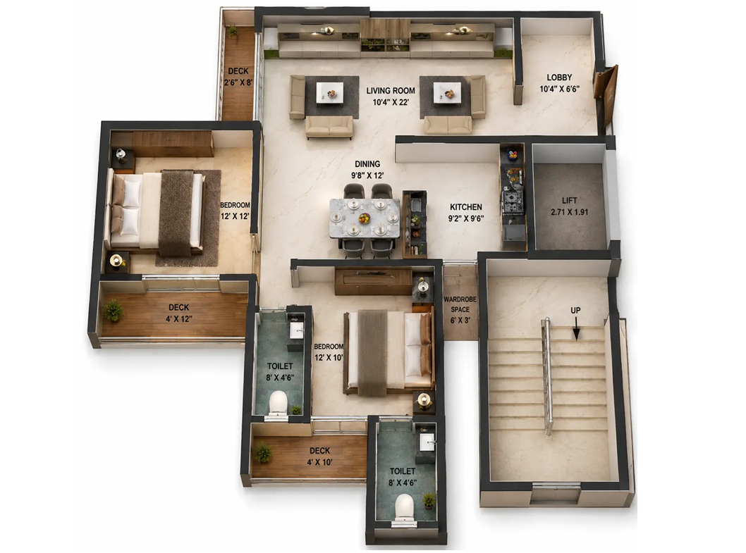 Mahavir Residency premium 2 and 3 BHK apartments in Bhiwandi