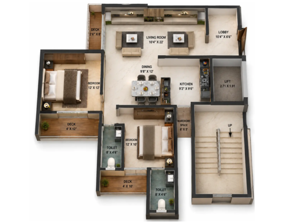 Mahavir Residency premium 2 and 3 BHK apartments in Bhiwandi