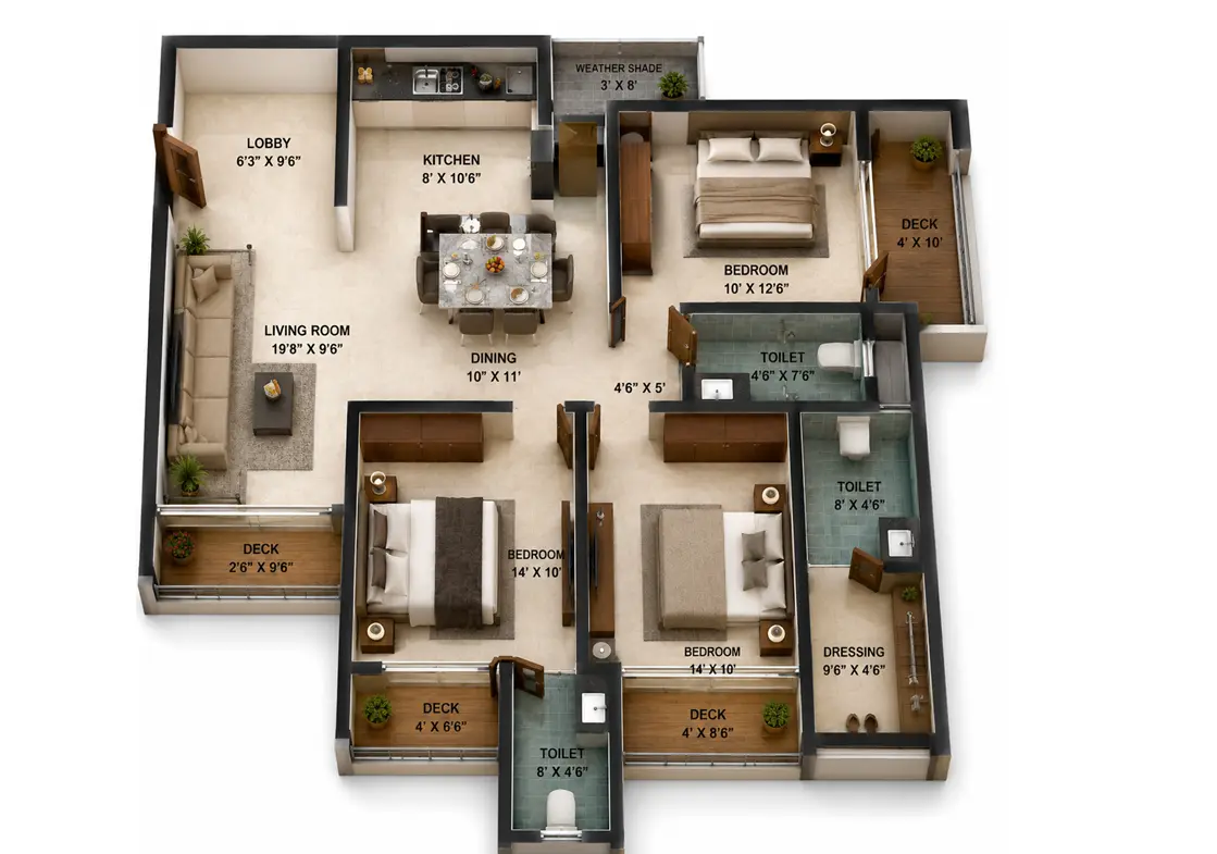 Mahavir Residency by Shree Salasar Realty | Spacious 3 BHK Flat in Gokul Nagar, Bhiwandi