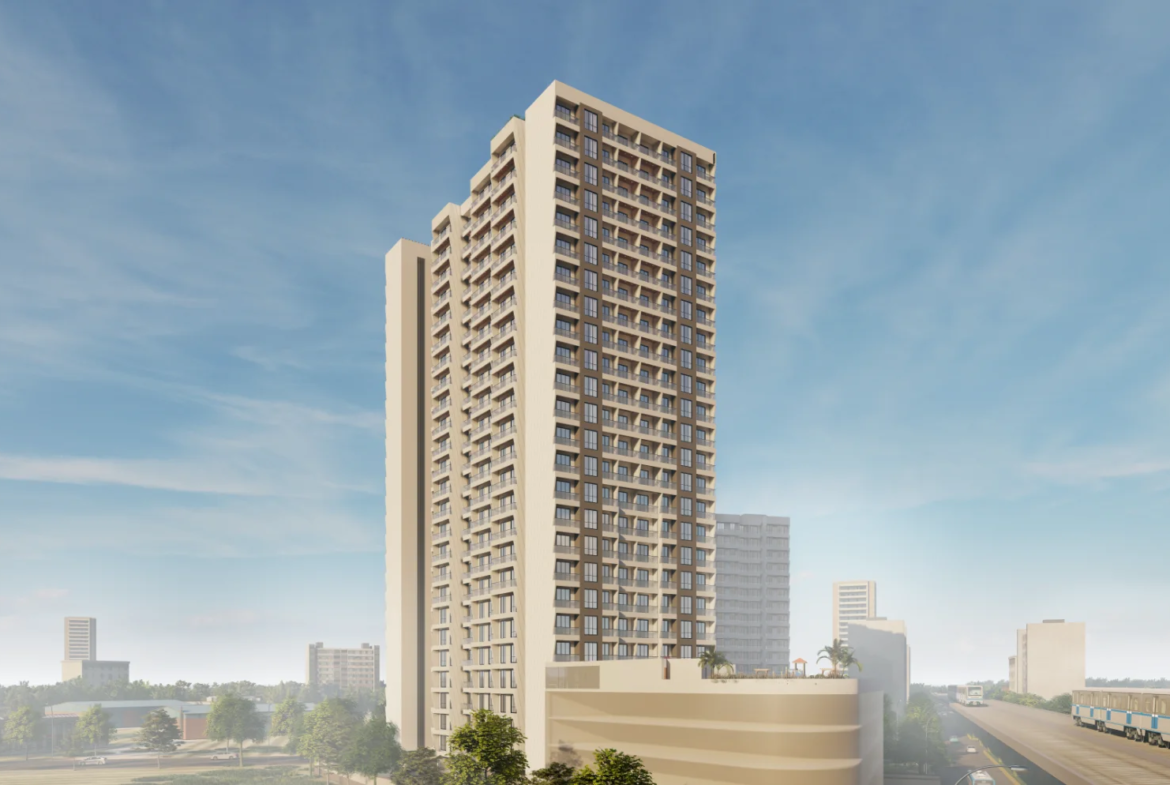 Siyara Fortune high rise twin towers elevation in Narpoli Bhiwandi by Shakti Group